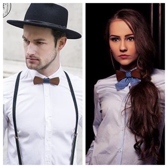 Rough-Hewn Gentleman Wooden Butterfly Bow Tie - Picture 6 of 8